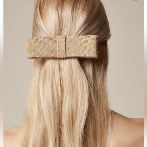 J. Crew Linen Bow Hair Clip NWT